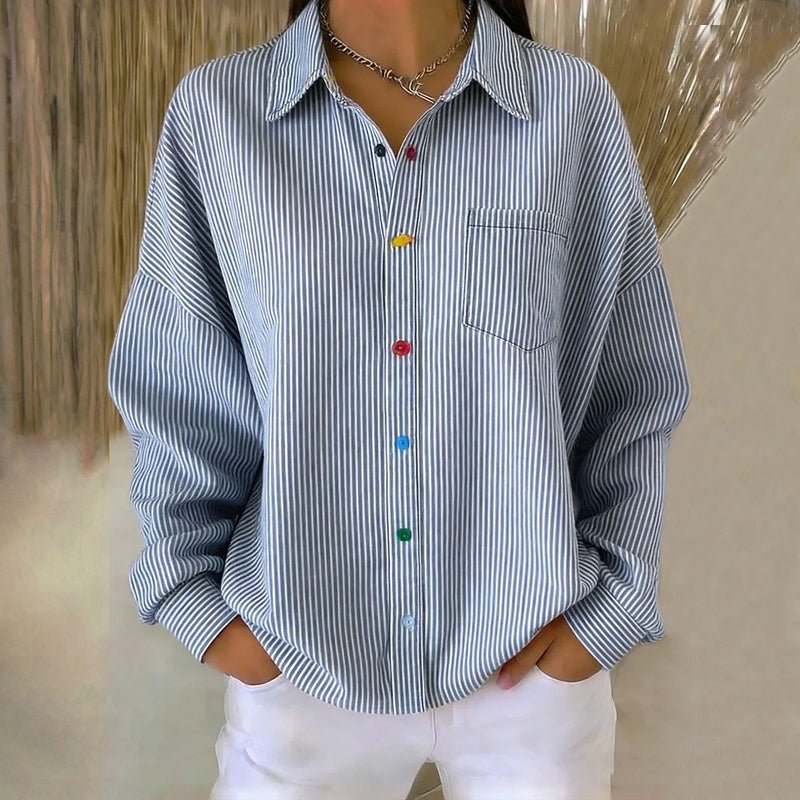 Ravora Paris™ | Blouse Rayée Décontractée