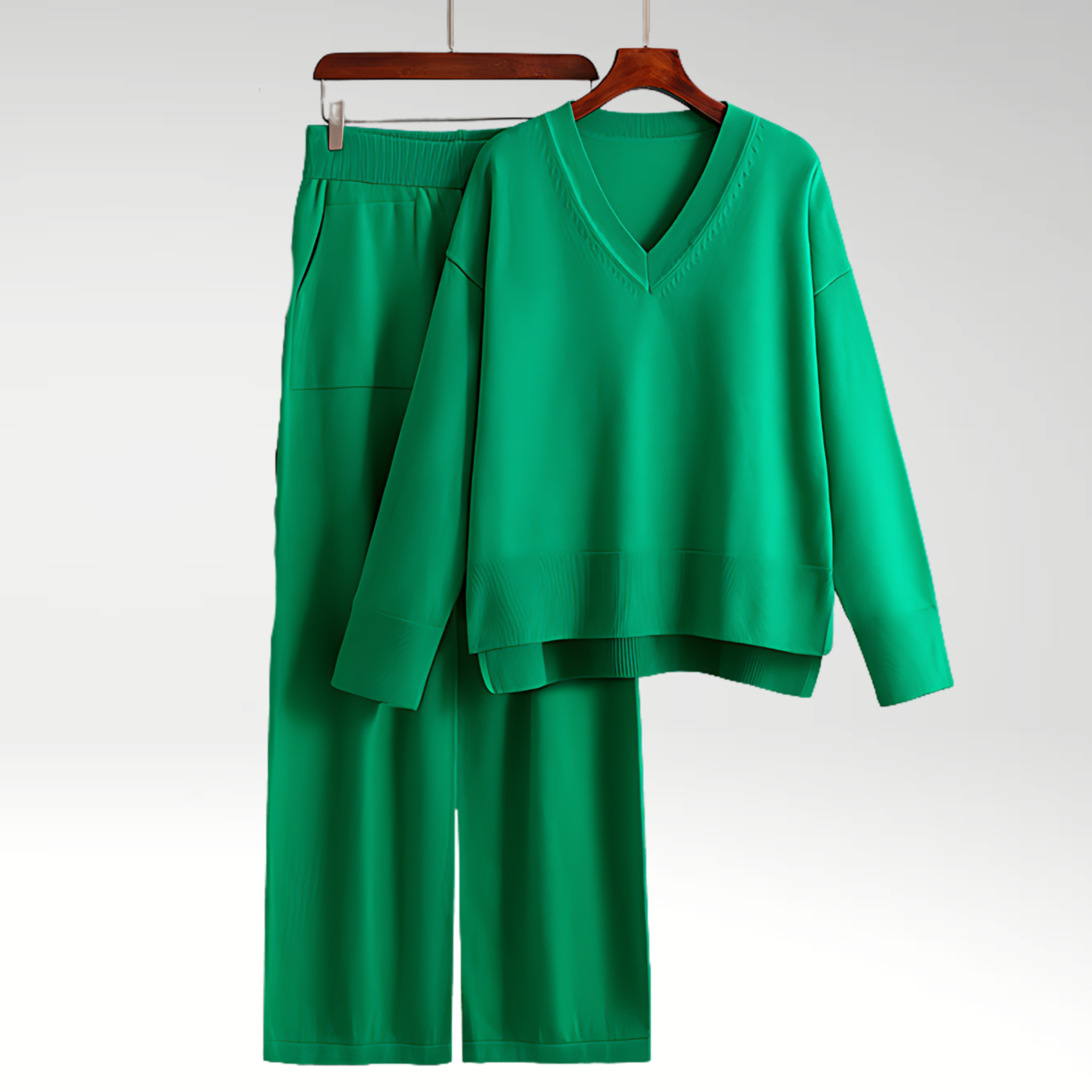 Ravora Paris™ | Ensemble deux pièces luxueux à col en V