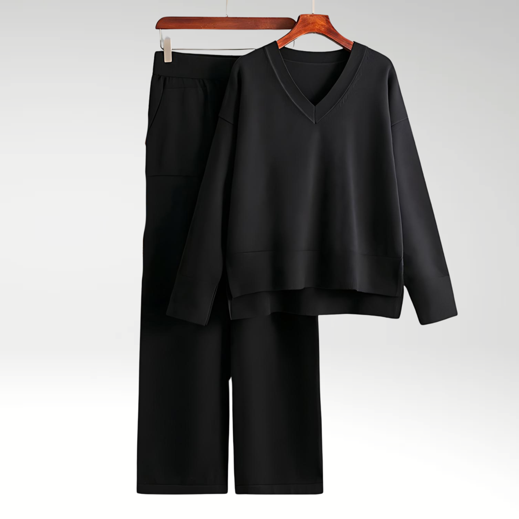 Ravora Paris™ | Ensemble deux pièces luxueux à col en V