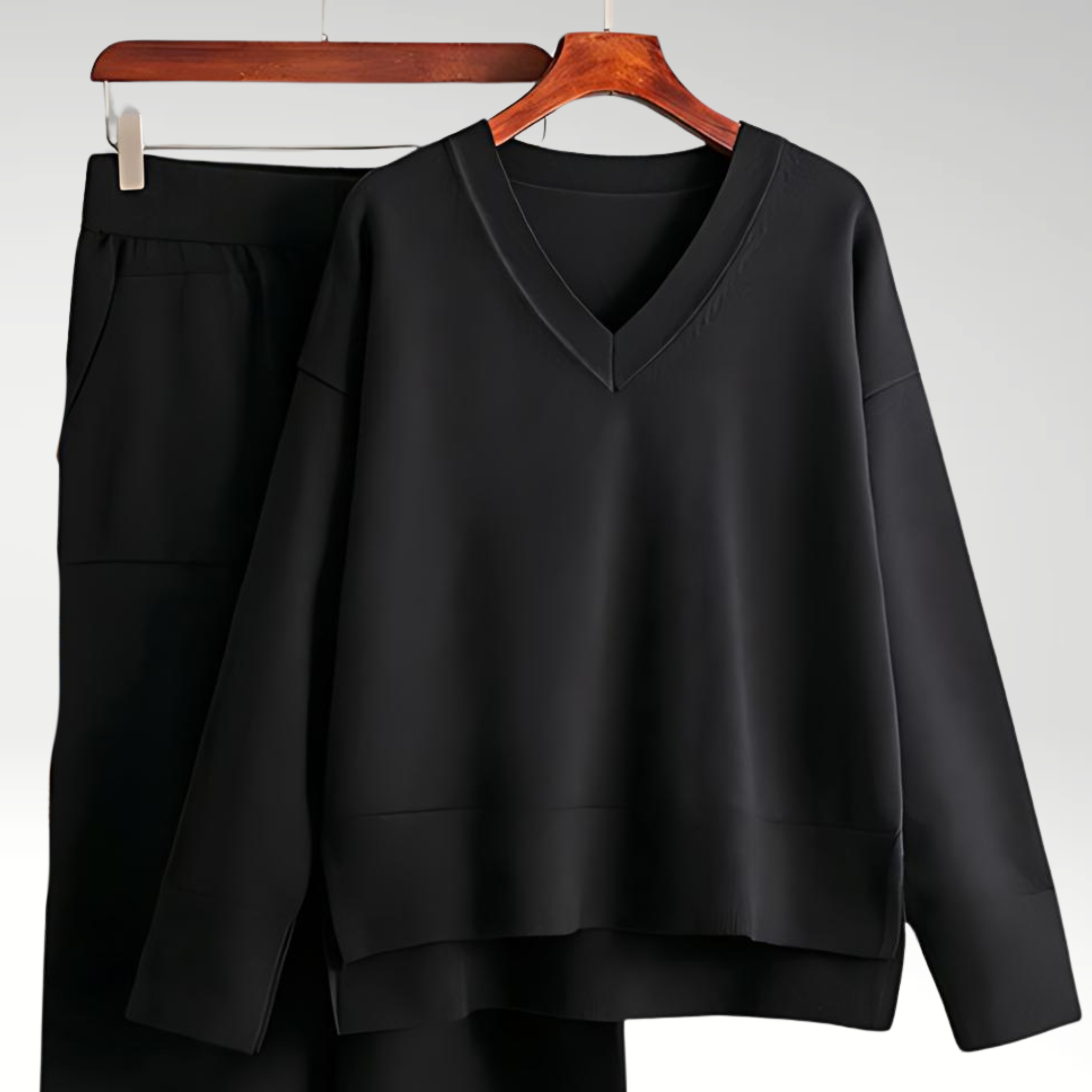 Ravora Paris™ | Ensemble deux pièces luxueux à col en V