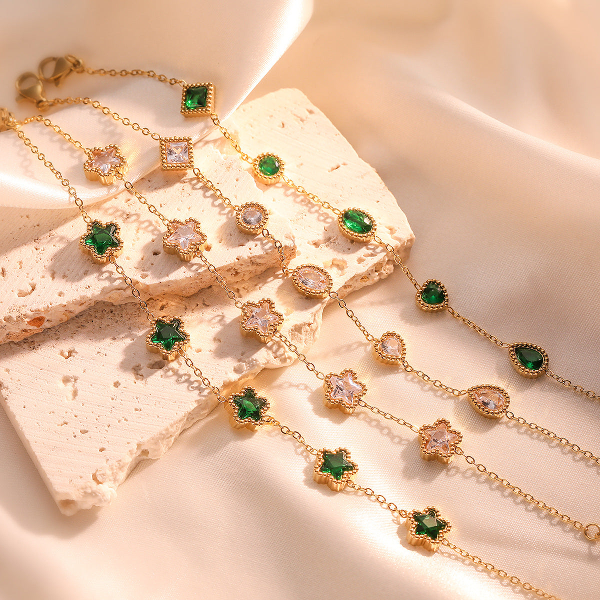 Ravora Paris™ | Bracelet Elégant Émeraude