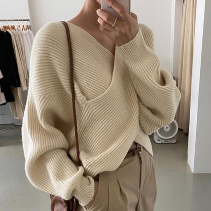 Ravora Paris™ | Pull en tricot croisé chic