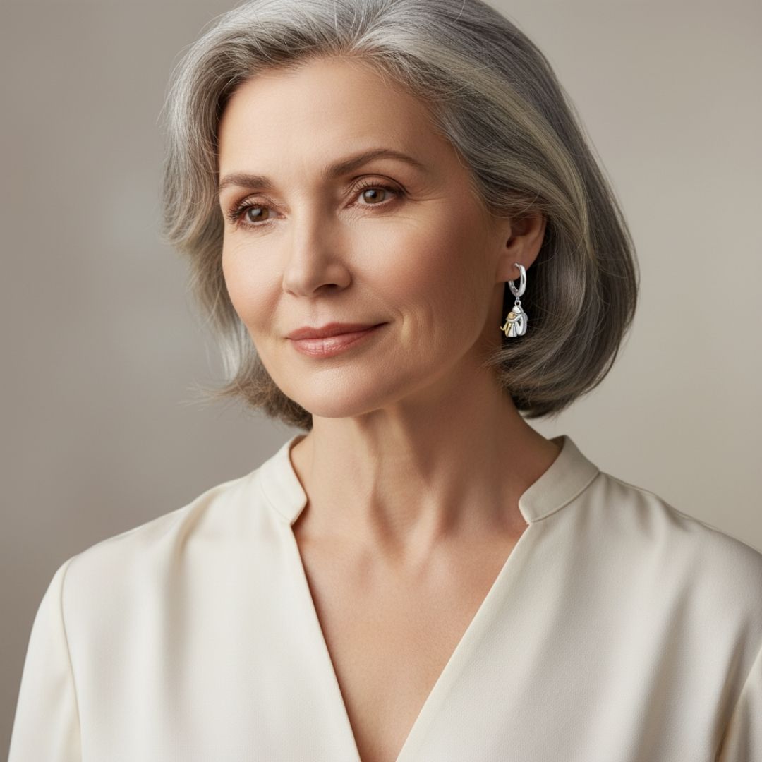 Ravora Paris™ | Boucles Icône Chien (Fermoir Rond)