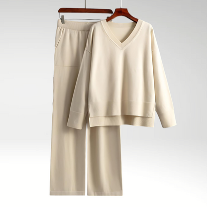 Ravora Paris™ | Ensemble deux pièces luxueux à col en V