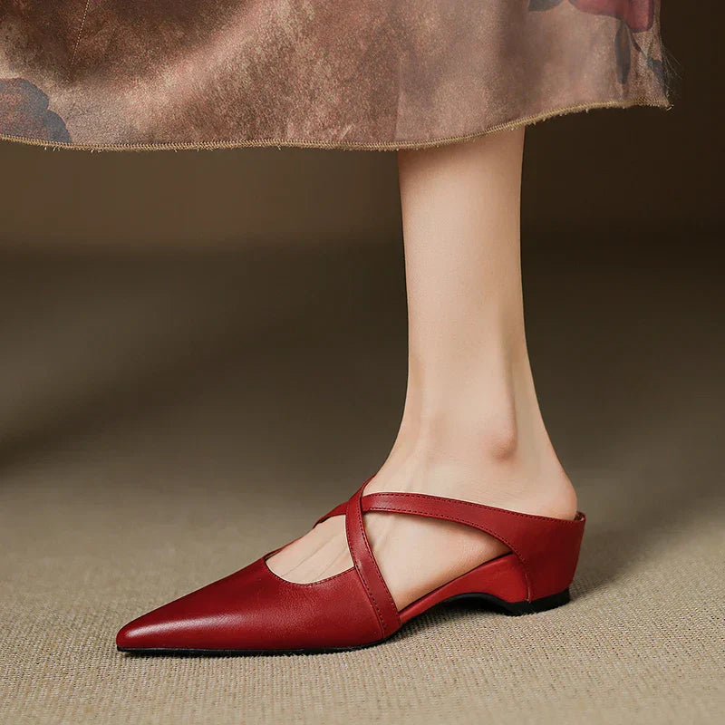 Ravora Paris™ | Mules en Cuir Véritable