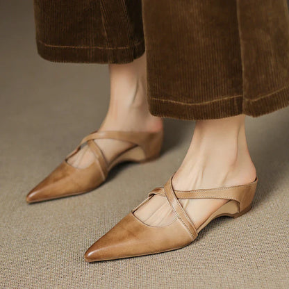 Ravora Paris™ | Mules en Cuir Véritable