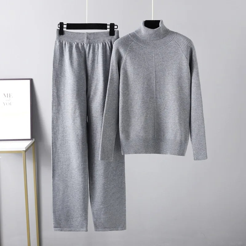 Ravora Paris™ | Ensemble deux pièces Lounge en tricot torsadé